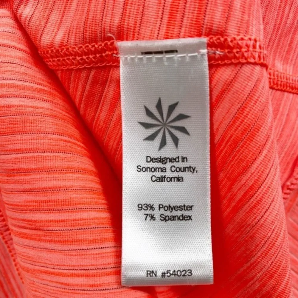 Athleta Orange Coral Short Sleeve Top XXS